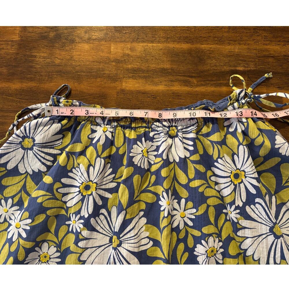 Aerie Women’s Medium Skirt Pull On 100% Cotton Floral Mini Curved Hem - Picture 11 of 15